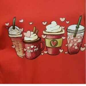 Holiday Drinks HEAT IRON ON RTS DTF TRANSFER nwot